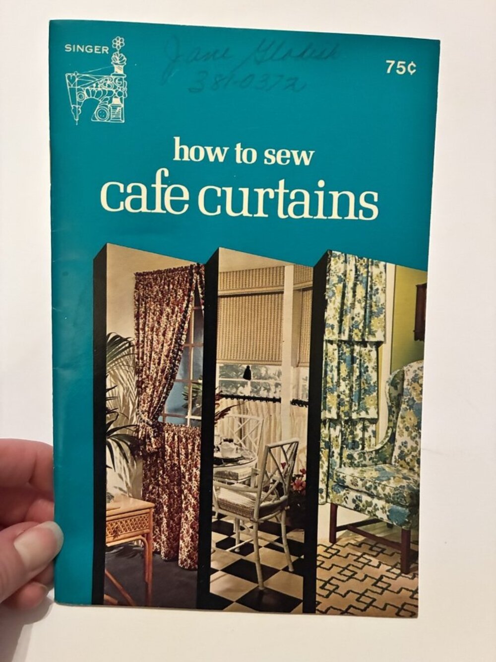 Vtg 1974 Singer How To Sew Cafe Curtains Booklet Guide Home Decor Craft DIY